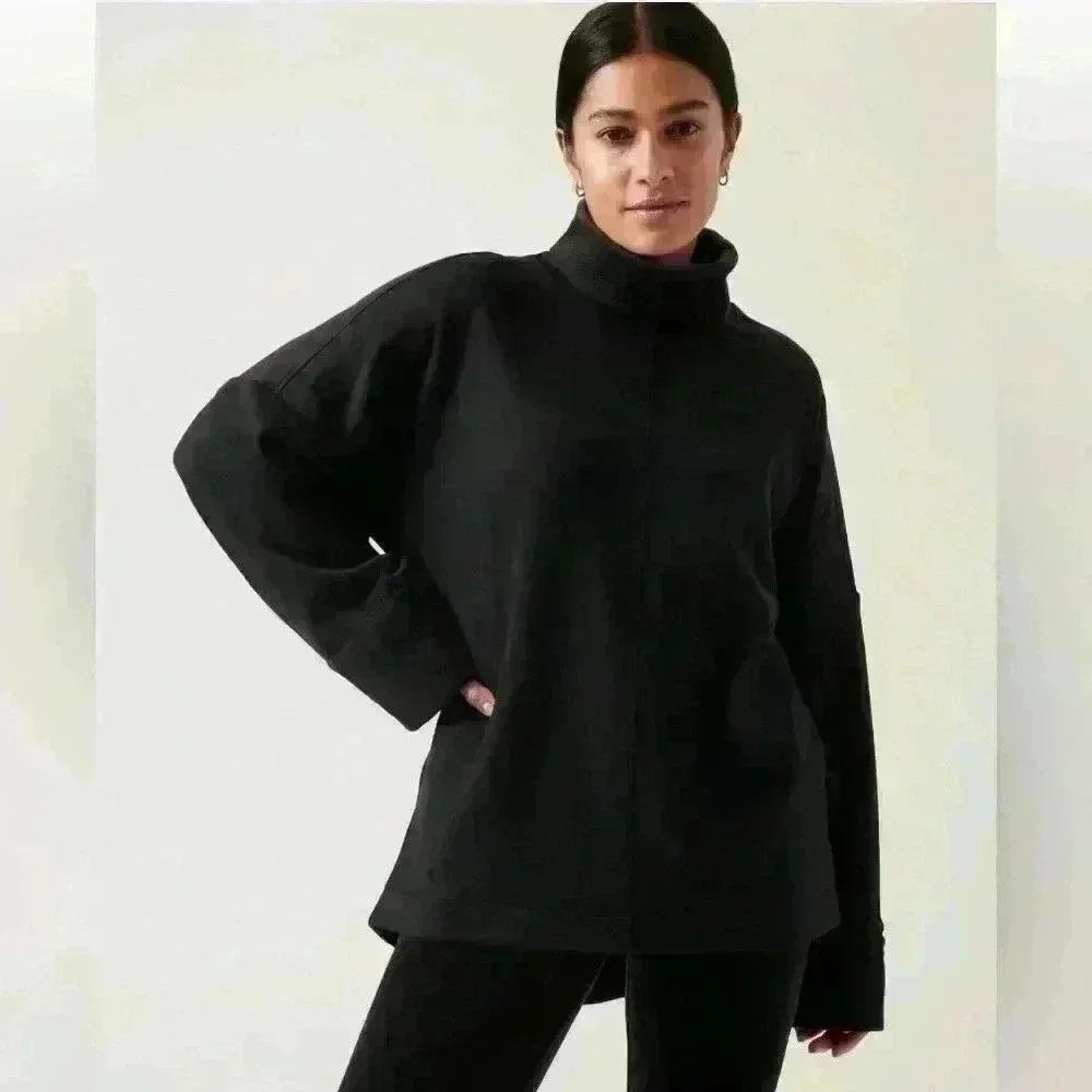 Athleta sweatshirt, black, Small